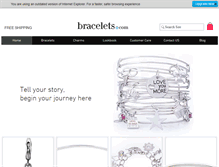 Tablet Screenshot of bracelets.com